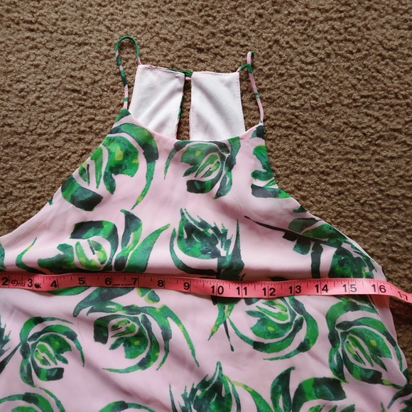 Everly Palm Tree sleeveless Dress women's size small - Picture 4 of 6